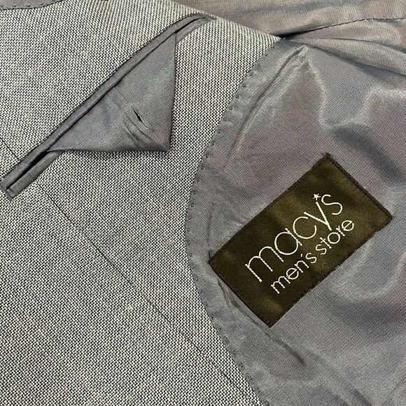 ~ Lauren Ralph Lauren 44R Men's LRL Blazer Sport Coat Blue Texture 44 R - Picture 15 of 15